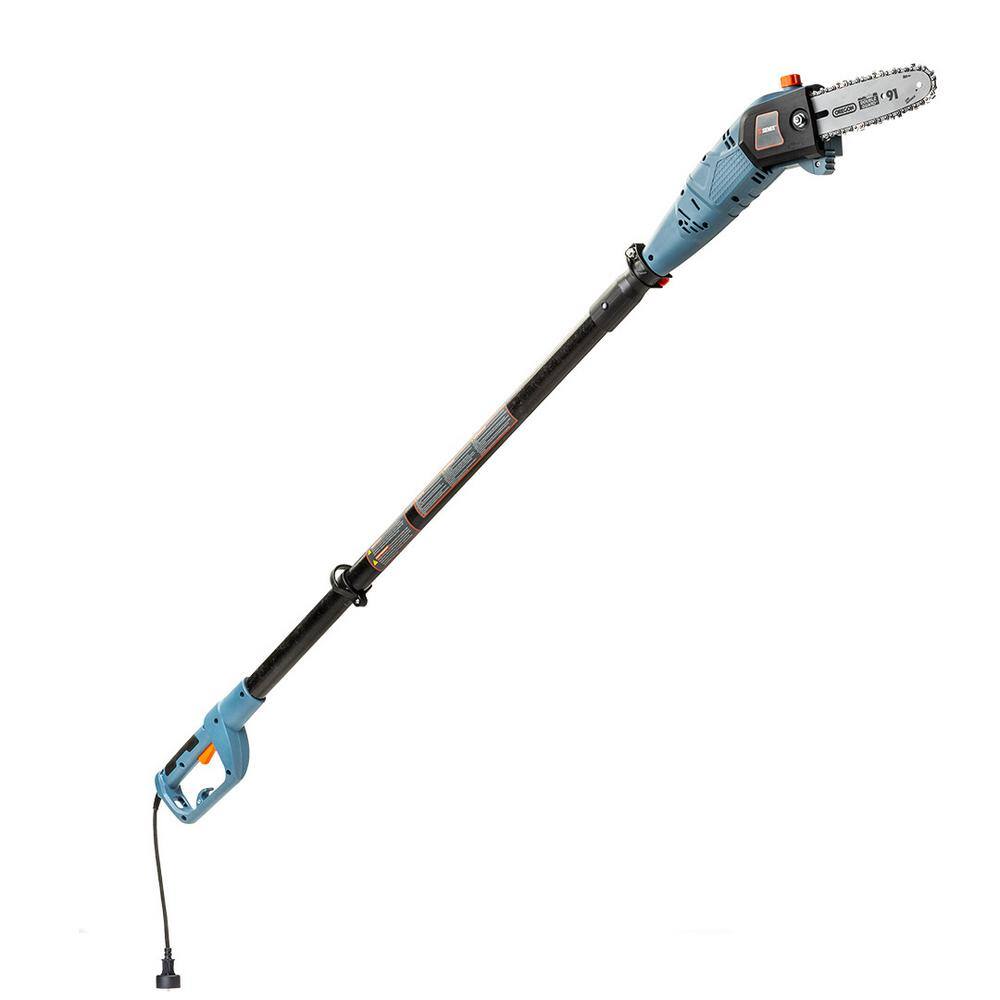 Senix 8 in. 6.5 Amp Electric Pole Saw with Oregon Bar and Chain Auto Oiler and Reaches Branches up to 14 ft. Above CSPE6.5-M