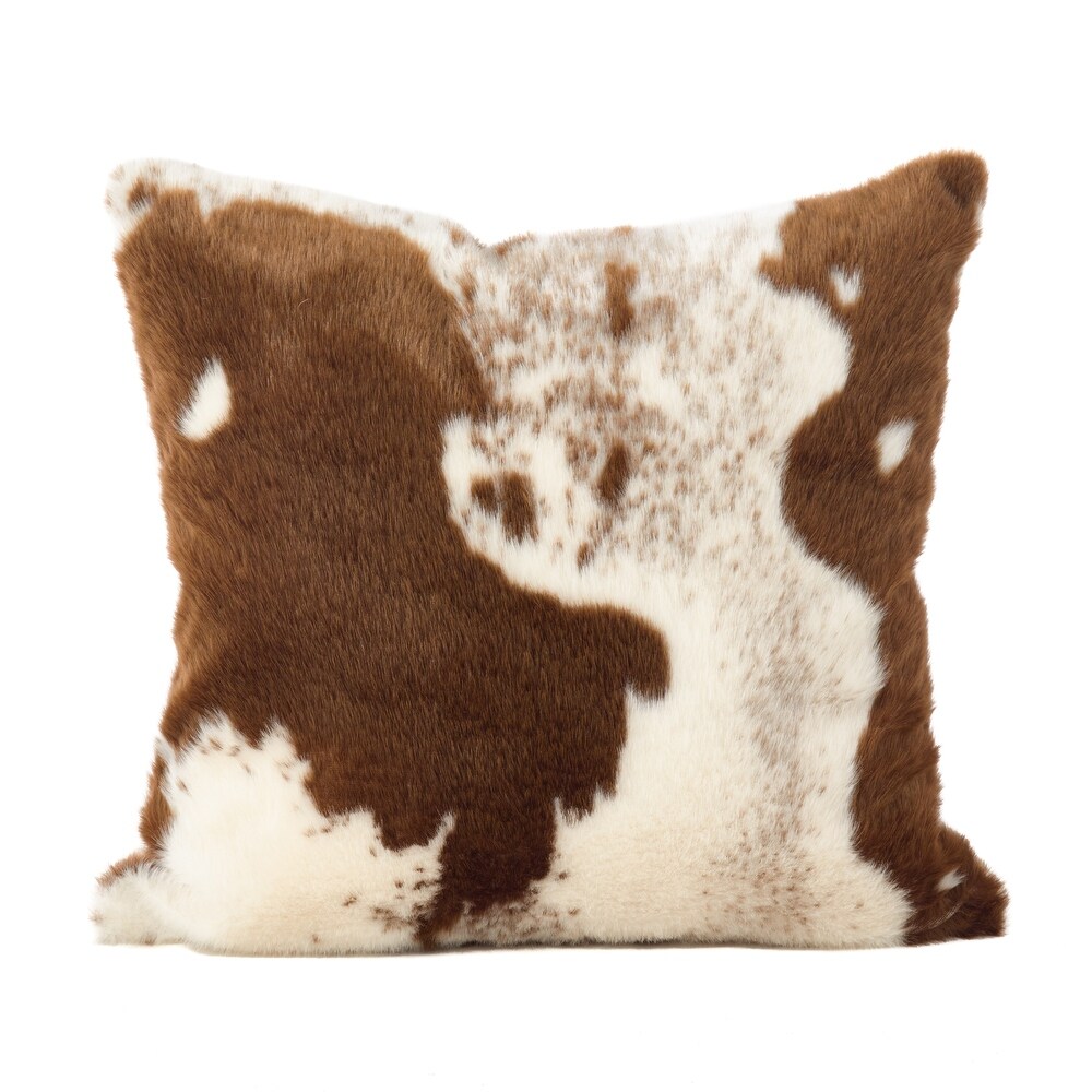 Urban Faux Cowhide Floor Pillow