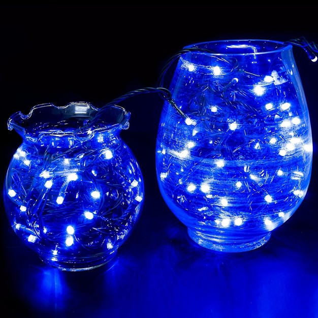 Joiedomi 200 Blue Led Green Wire String Lights 8 Modes