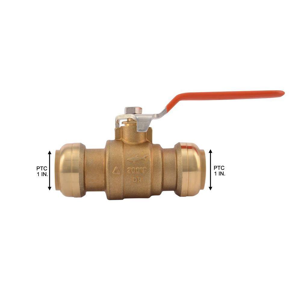 SharkBite 1 in. Push-to-Connect Brass Ball Valve 22223-0000LF