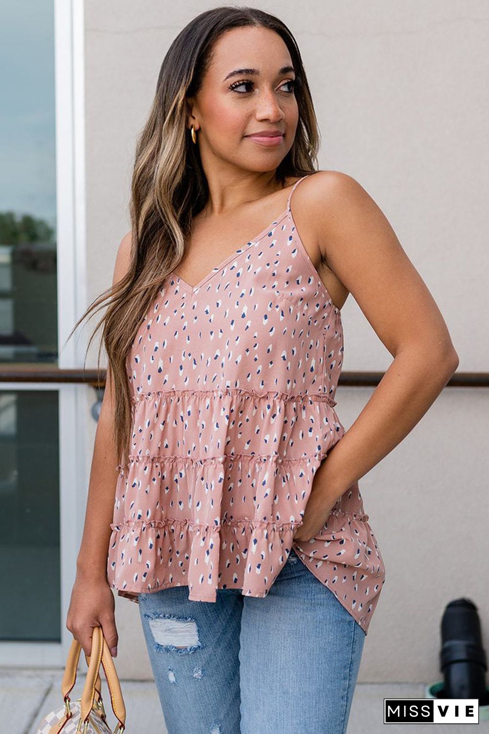 Pink Poppy Polka Dot Tank Top