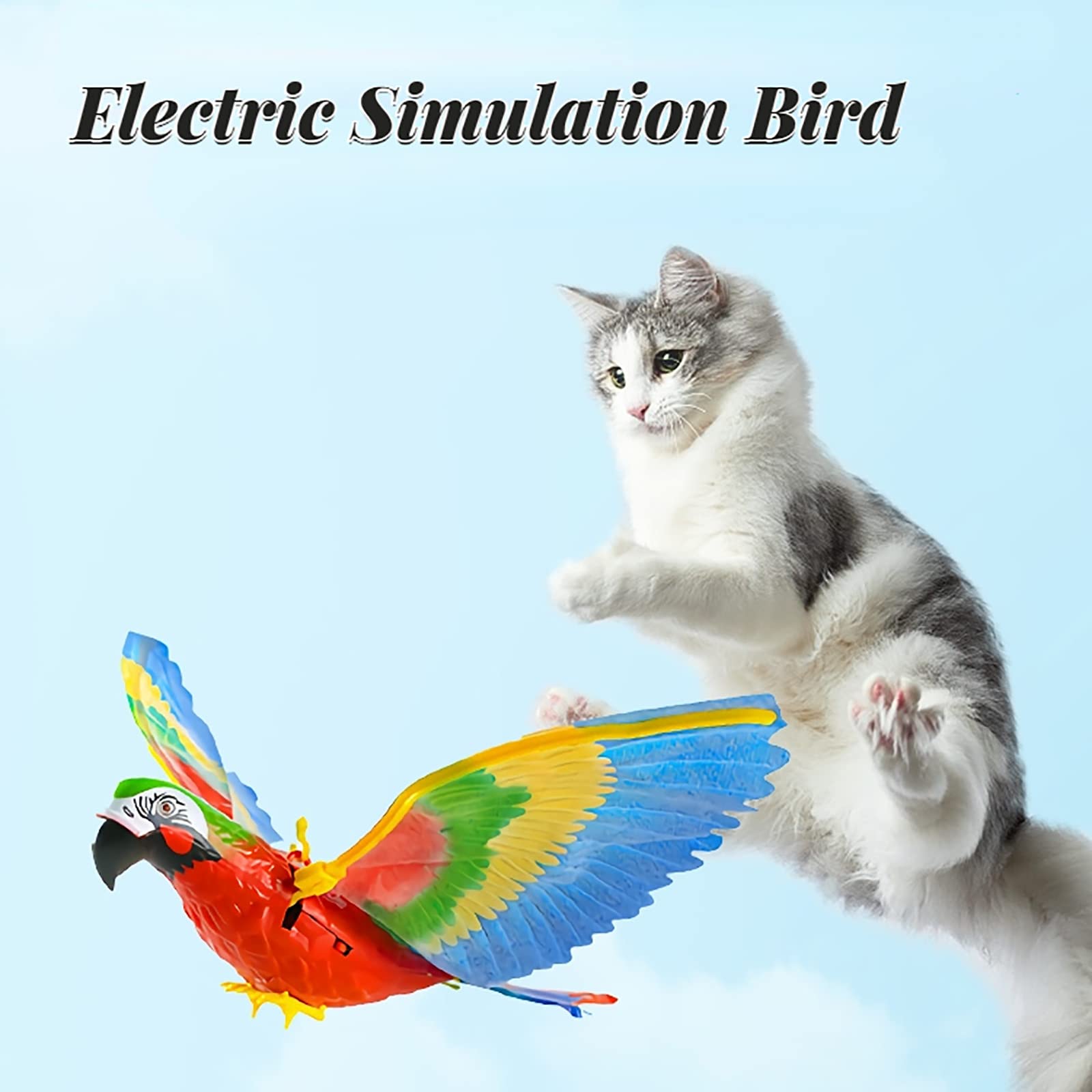 ⚡  Promotion 49% OFF - Automatic Moving Simulation Bird Interactive Cat Toy for Indoor Cats