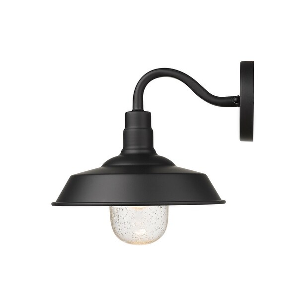 Burry 1-light Matte Black Outdoor Wall Light