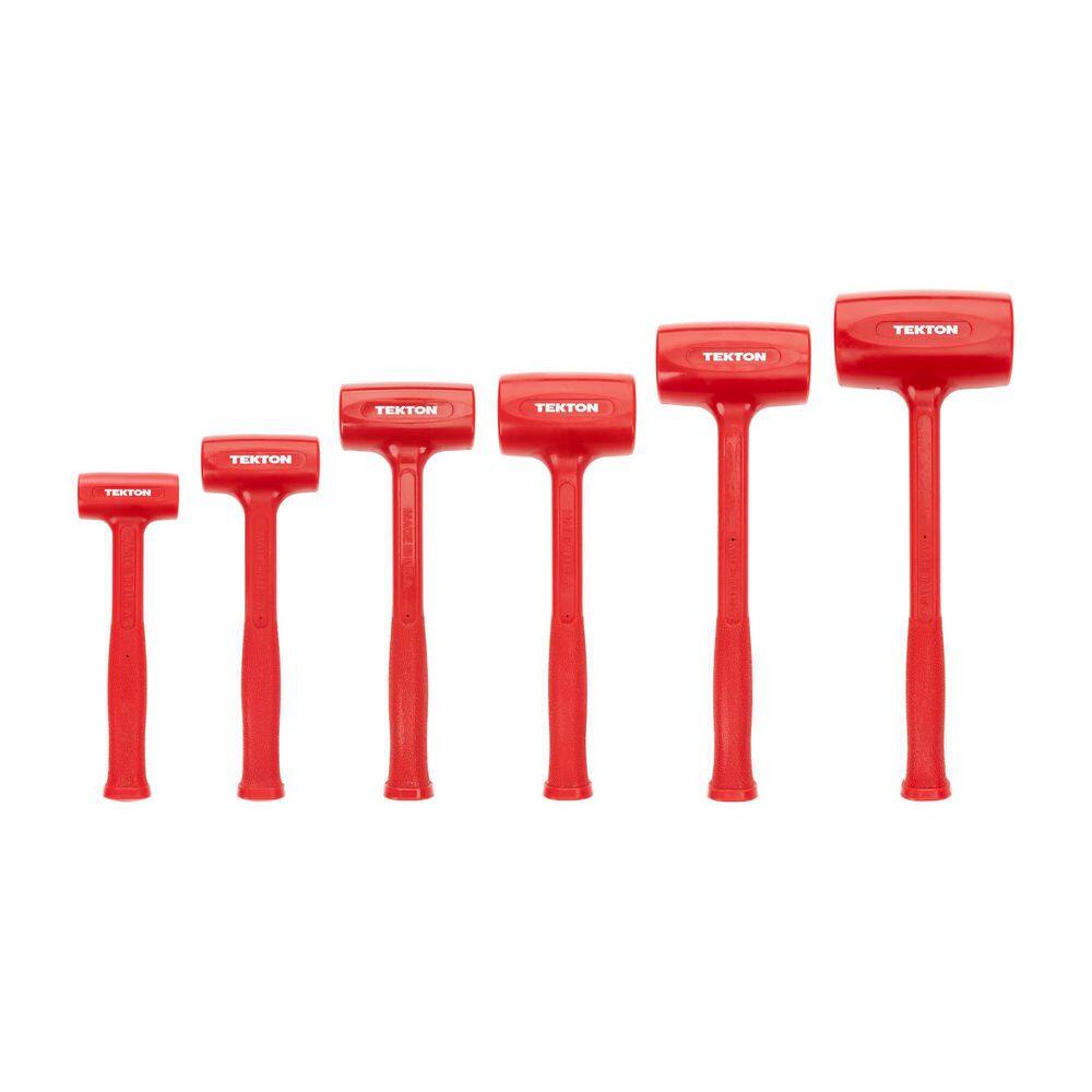 TEKTON 13 oz.21 oz.26 oz.39 oz.45 oz.53 oz. Dead Blow Hammer Set (6-Piece) HDB93002