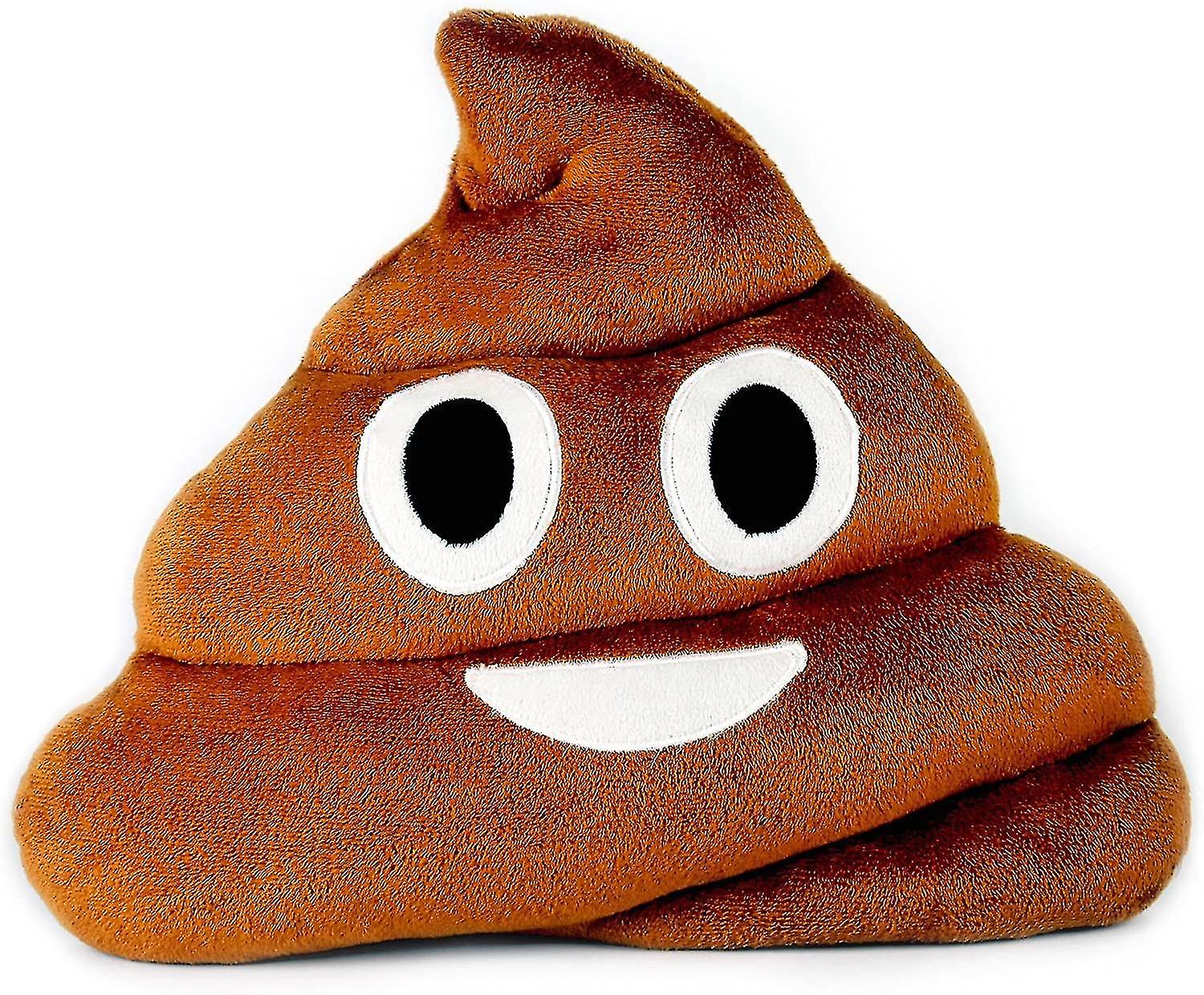 Emoticon Pillow Colorful， Smiling Poop Poo Emoticon Poop Round Pillow