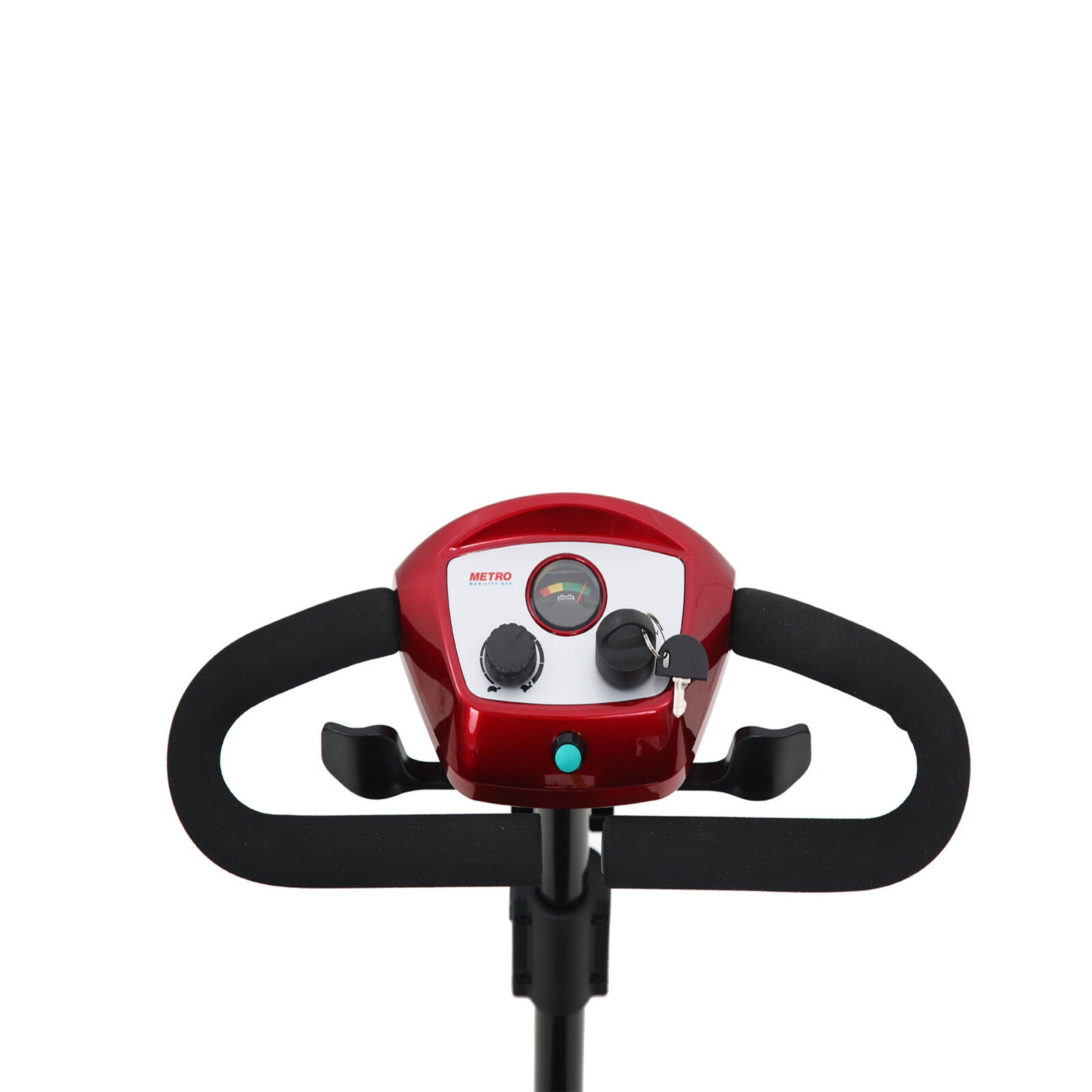 MASBEKTE 300W Electric Compact Travel Mobility Scooter with 4 Wheels for Elderly Senior, Red