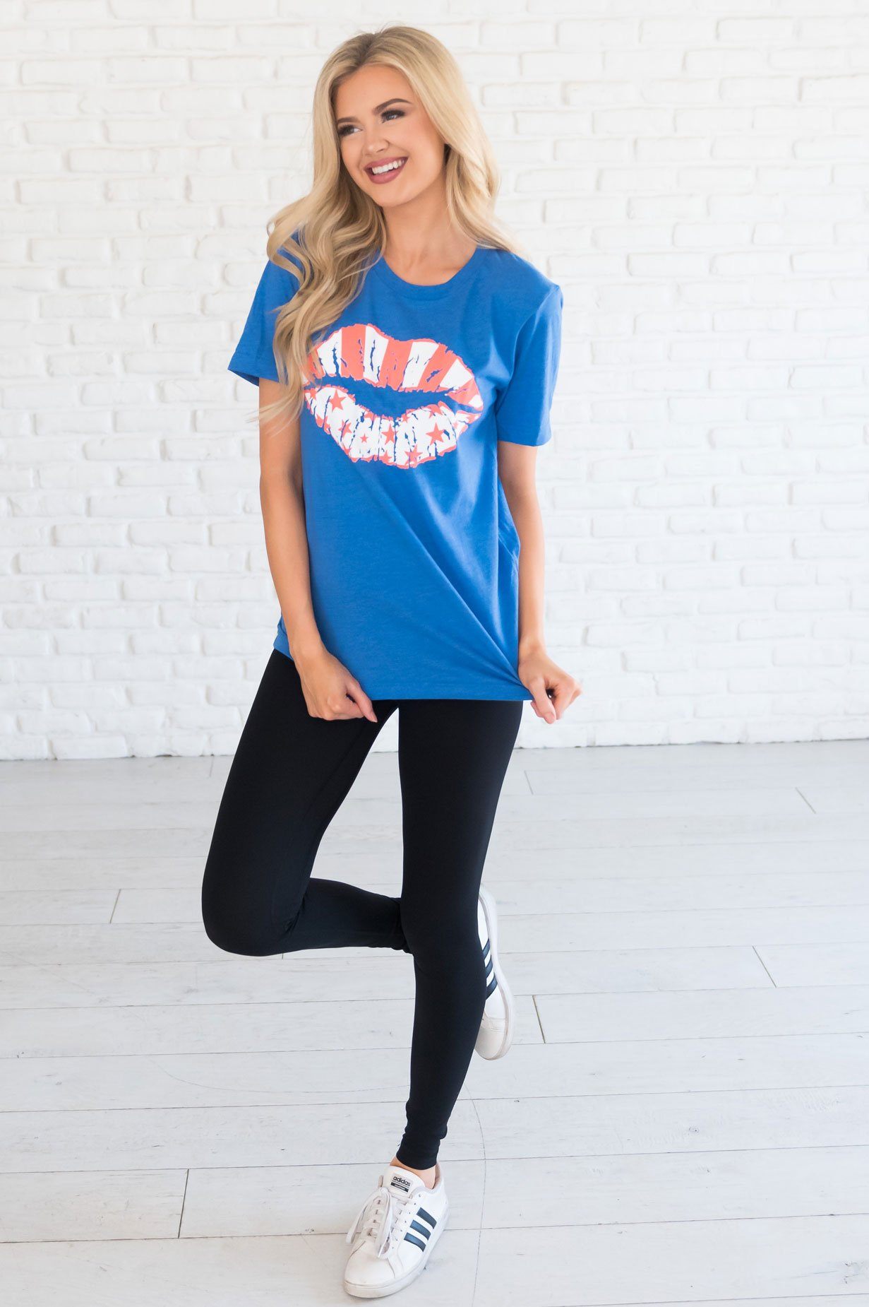 Stars & Stripes Lips  Graphic Tee