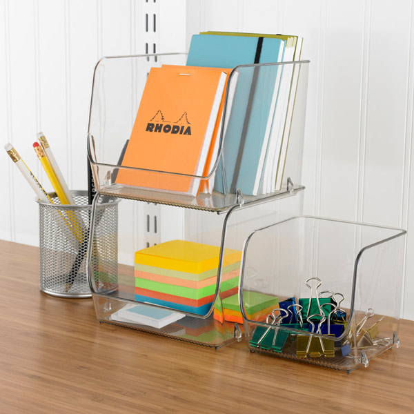 iDesign Linus Open Stackable Bins