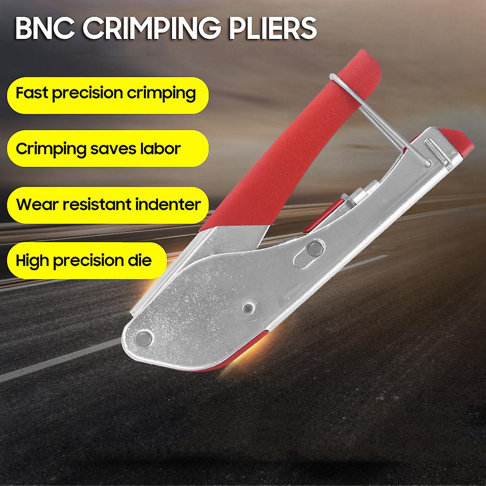 Coaxial Crimping Pliers， Wire Stripper，20 Pcs F Connector，