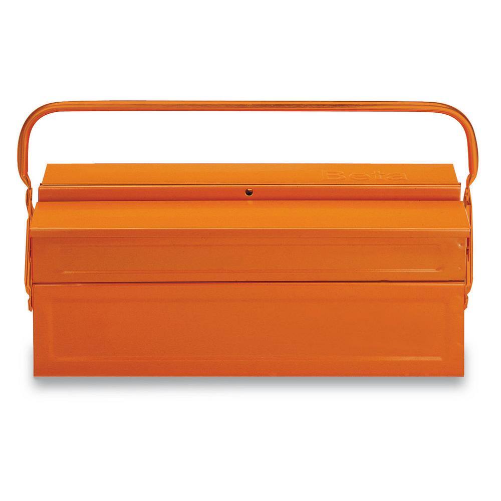 Beta 8 in. x 18 in. Cantilever Sheet Metal Tool Box in Orange C19