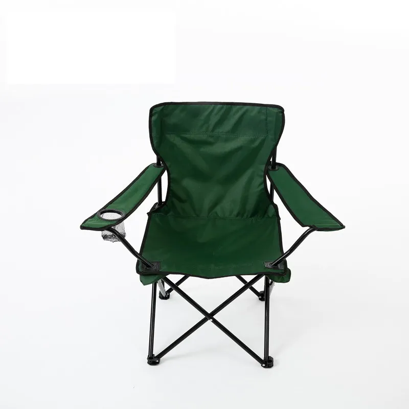 Wholesale Outdoor Double Oxford Fabric Folding Camping Chair with Cup Holder for Fishing  Hiking