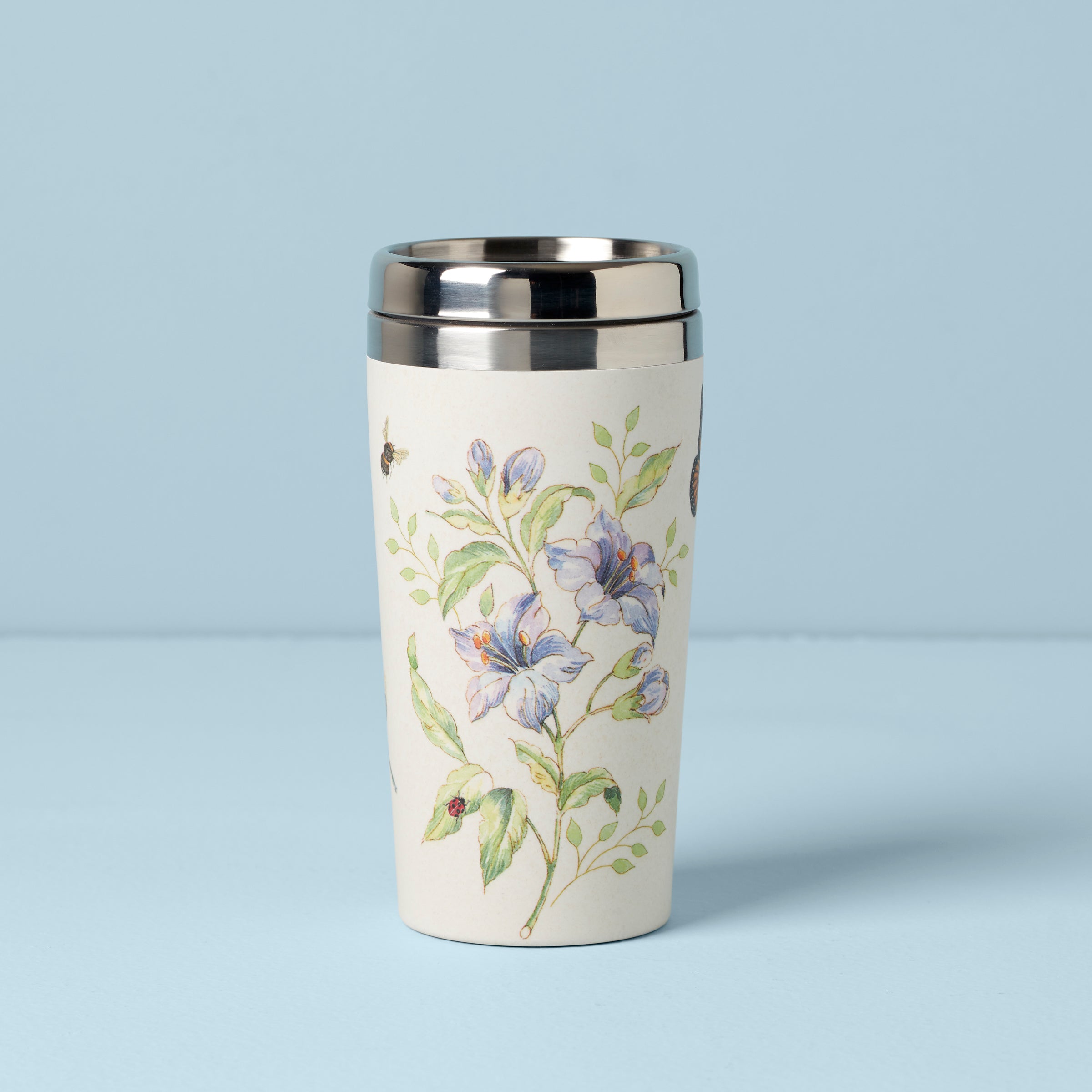 Butterfly Meadow Bamboo Travel Mug