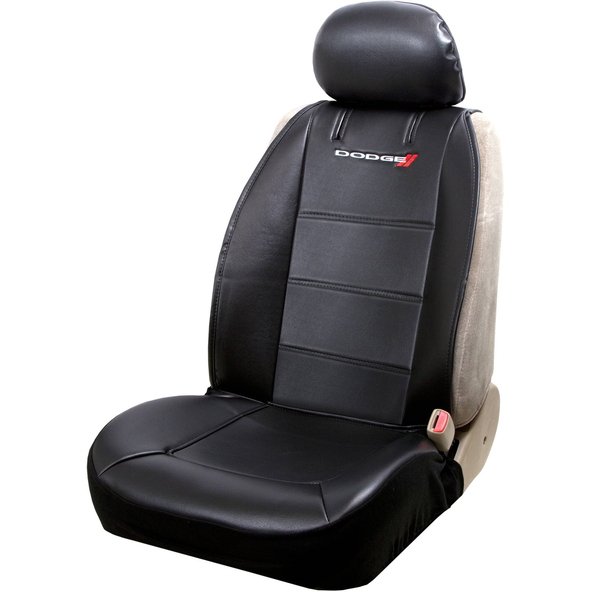 Plasticolor Dodge Black Vinyl Universal Fit Automotive Seat Cover， 1 Pack