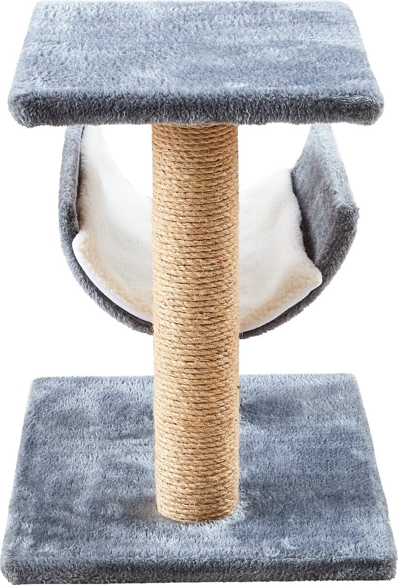 Two By Two The Hazel Sisal Cat Tree， Small， Grey