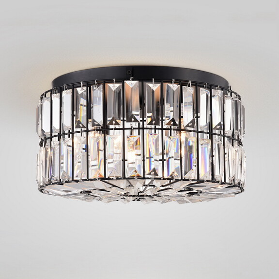 Warehouse of Tiffany CM226/4MB Silver 14 in. 4 Lig...