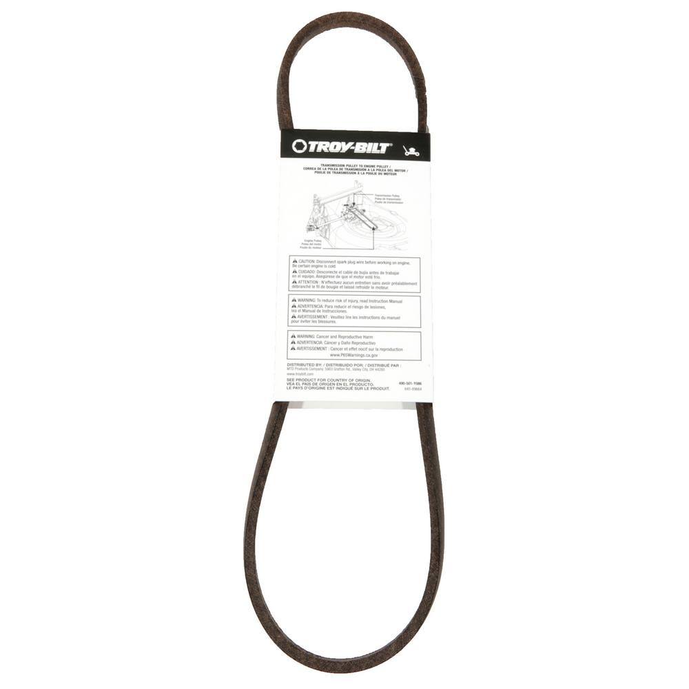 Troy-Bilt Original Equipment Transmission Drive Belt for 23 in. Rear Wheel Drive Walk Behind Lawn Mowers OE# 754P05934754-05934 490-501-Y086