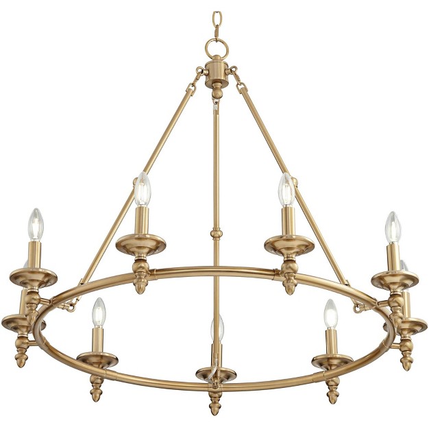 Wide Farmhouse Rustic 9 light Fixture For Dining Room Living House Foyer Kitchen Island Entryway