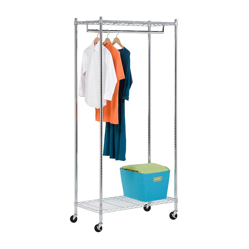 Heavy-Duty Rolling Garment Rack