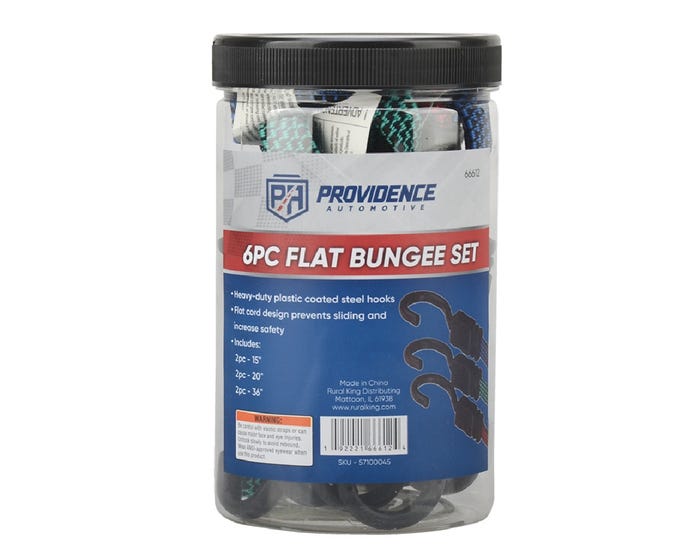 Providence Flat Bungee Set， 6 Pack - 66612