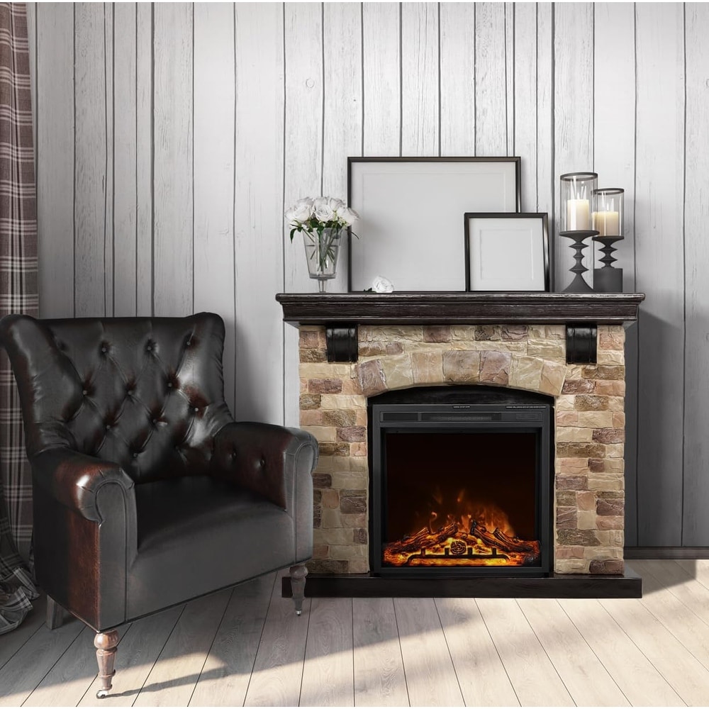 Electric Fireplace Mantel Package