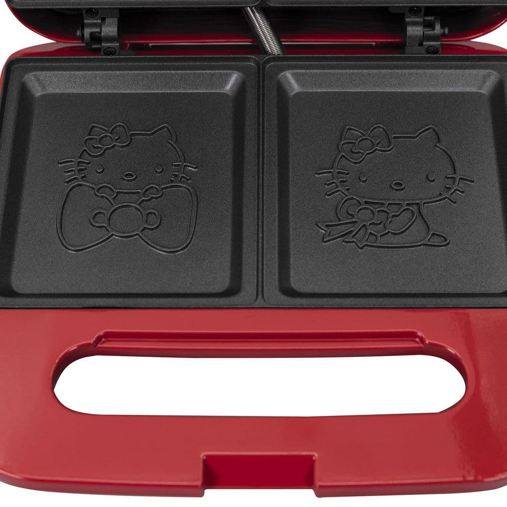 Uncanny Brands Hello Kitty Red 900W Grilled Sandwich Maker PP-KIT-HK1