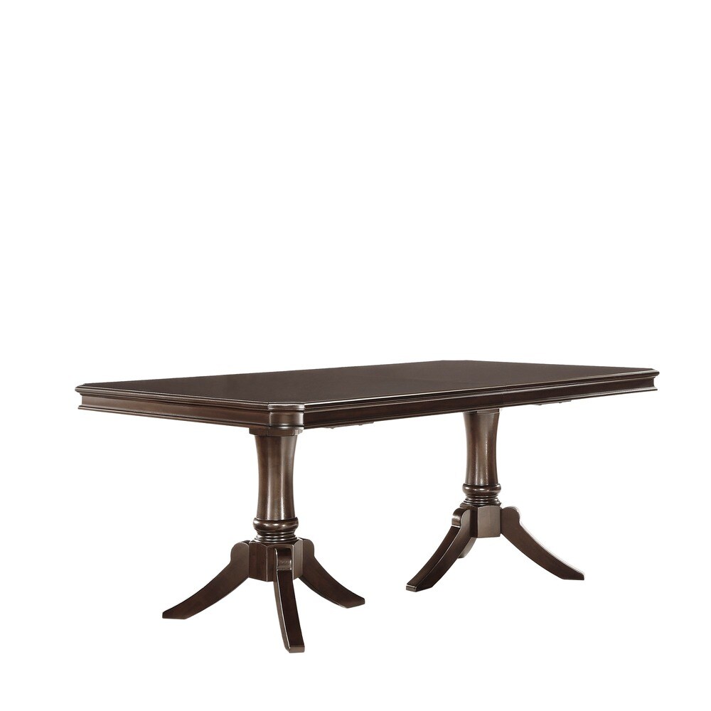 LaSalle Espresso Pedestal Extending Dining Table by iNSPIRE Q Classic   Extendable Dining Table