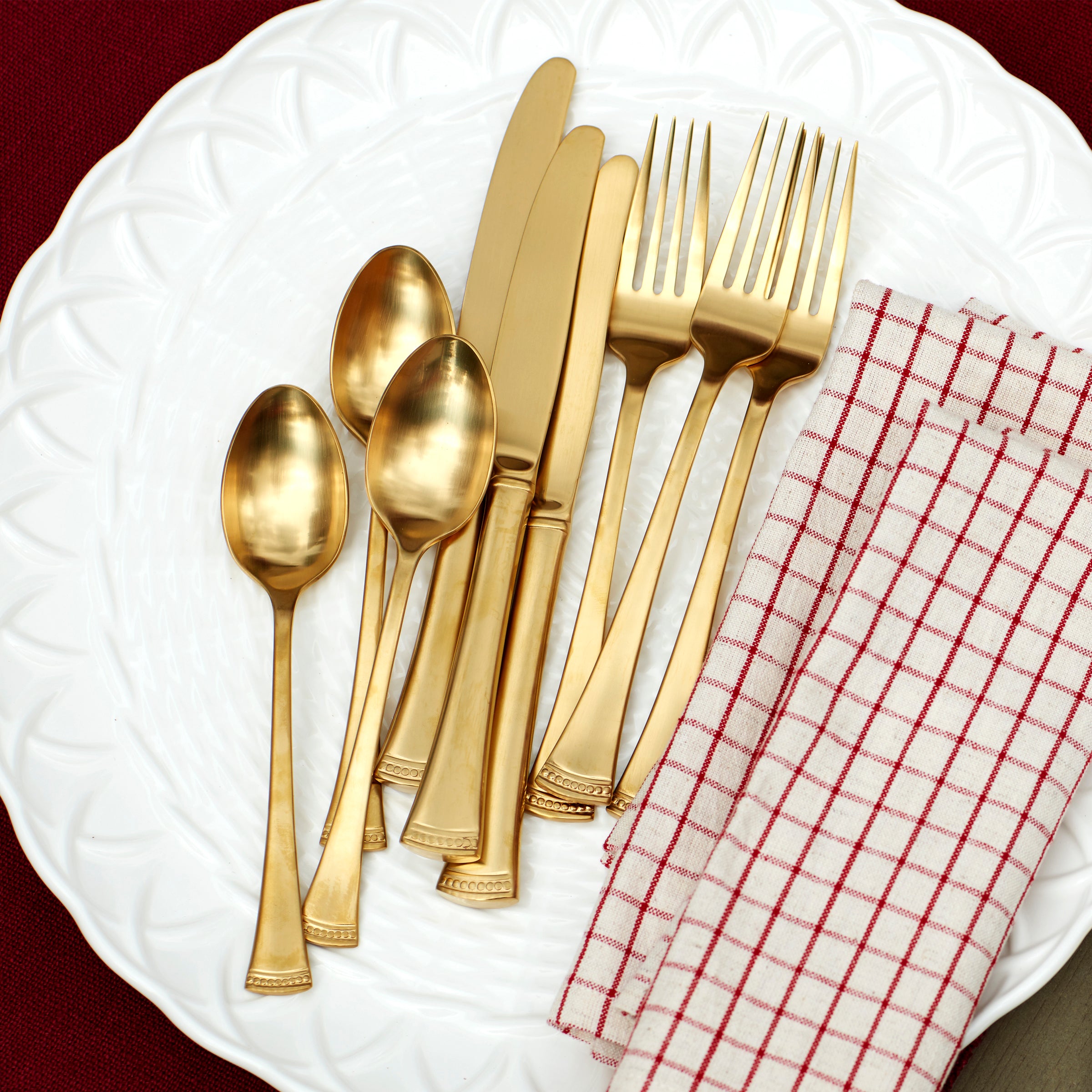 Portola Gold 60-Piece Flatware Set