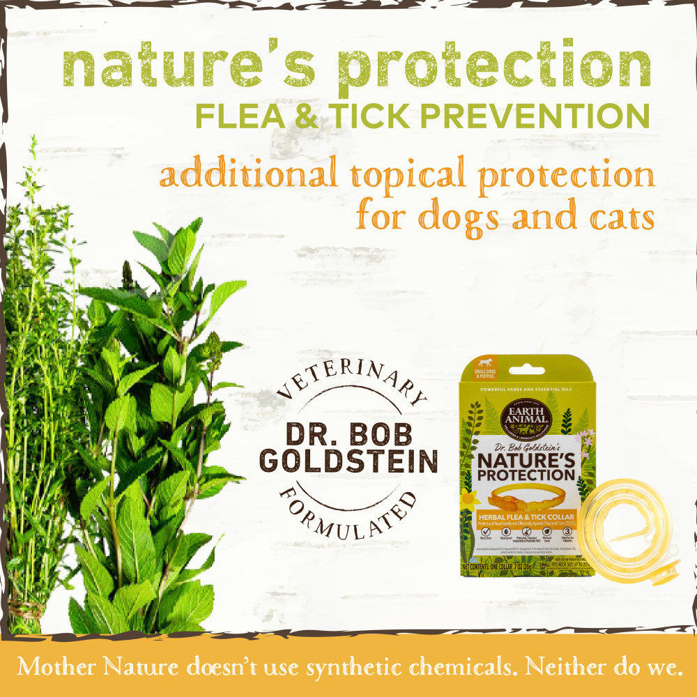 Nature Protection Flea and Tick Prevention Herbal Collar for Small Dog;