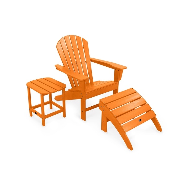 POLYWOOD South Beach Adirondack Chair 3Piece Set