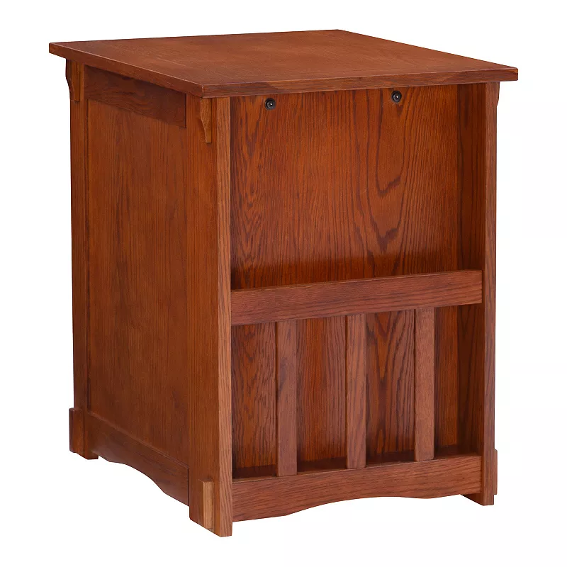 Mission Oak Magazine Cabinet Table