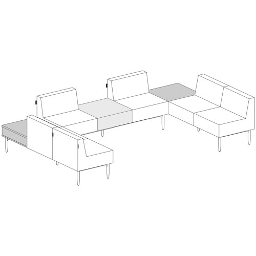 Lorell Contemporary Collection Single Seat Sofa (86929)