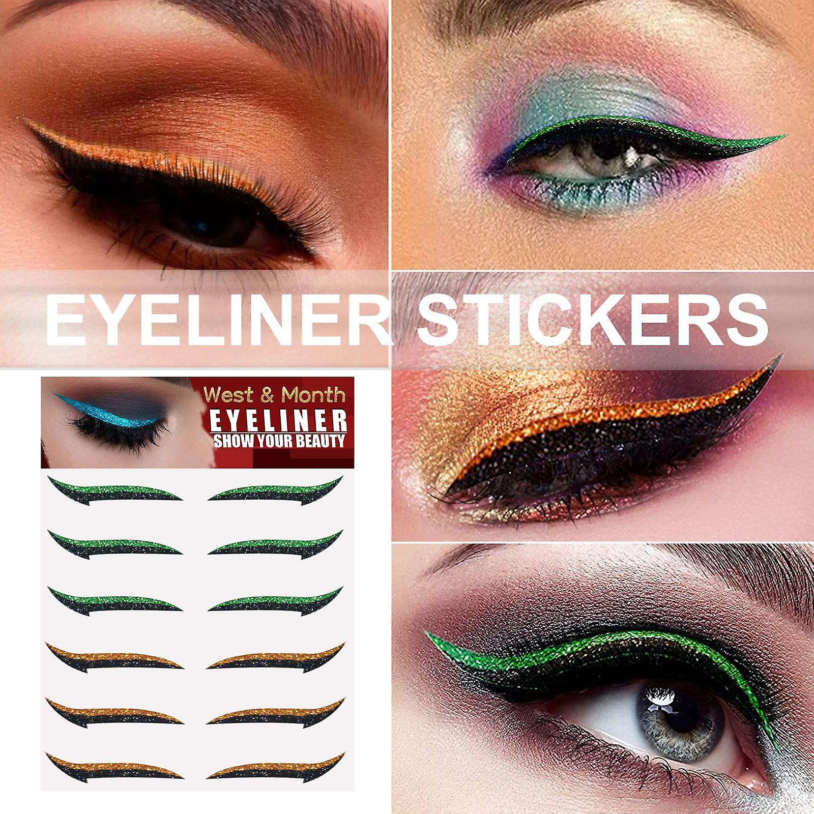 Self-adhesive European And American Eyeliner Stickers Six Pairs Double Eyelid Patches Stage Makeup Party Nightclub Eye Patches