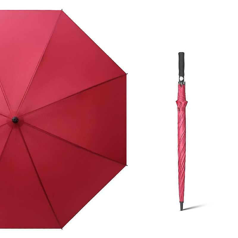 30 Inch Super Large Windproof Long Handle Automatic Straight Rod Full Fiber Advertising Umbrella Business Golf Umbrella