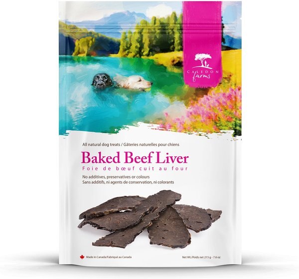 Caledon Farms Baked Beef Liver Dog Treats， 215-gm bag