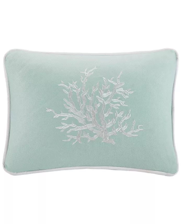 Harbor House Coastline Embroidered Decorative Pillow， 12