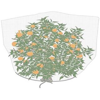 Agfabric Bird Netting Insect Barrier Garden Plant Cover 84 in. H x 72 in. W in Shape Bag with Rope White IN8472WRW