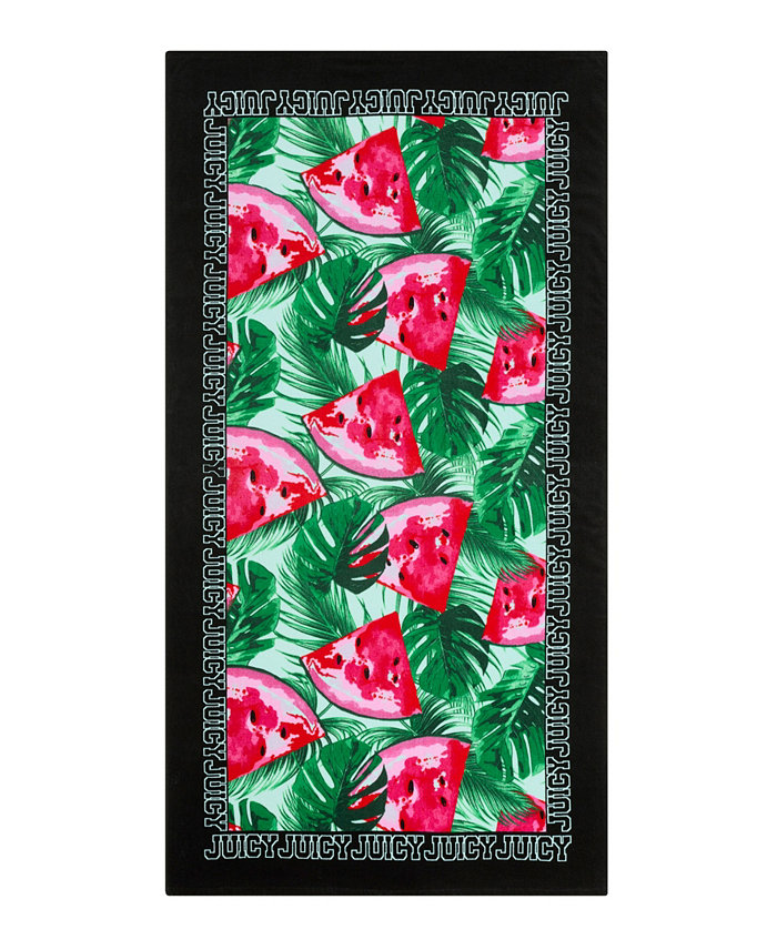 Juicy Couture Watermelon Cotton Beach Towel 36 x 68