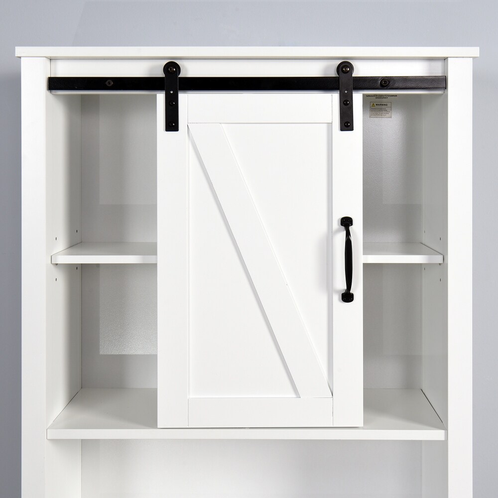 Over the Toilet Storage Cabinet Bathroom Cabinet with Adjustable Shelf