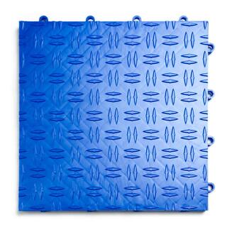 MotorDeck 12 in. x 12 in. Diamond Royal Blue Modular Tile Garage Flooring (24-Pack) G90024ROYB