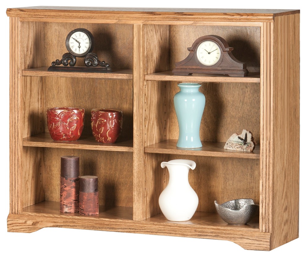 Oak Ridge 36 quotTall  Double Wide Bookcase   Transitional   Bookcases   by Eagle Furniture  Houzz