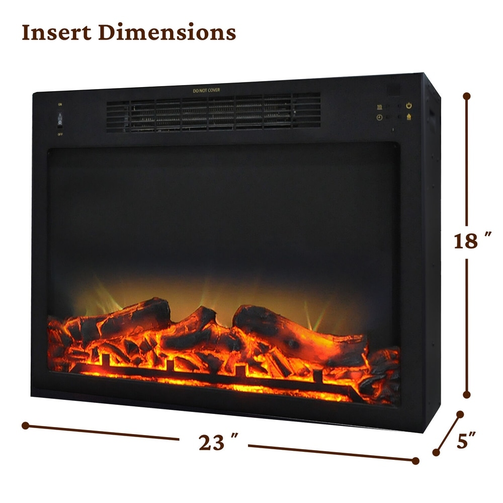 Cambridge 32 In. Sawyer Industrial Electric Fireplace Mantel with Realistic Log   Grate Insert and Color Changing Flames  White