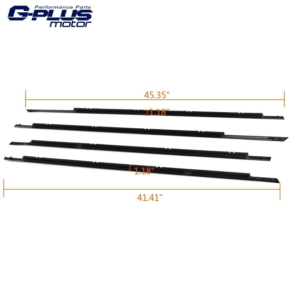 G-Plus Weatherstrip Window Seal Fit For 2008-2012 Honda Accord Car Moulding Trim Weather Strips Seal 4pcs