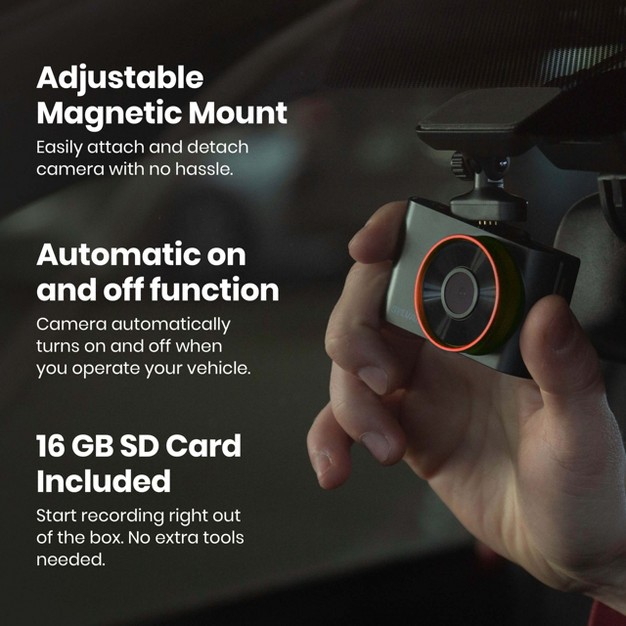 Sylvania Roadsight Pro Dash Camera 130 Degree View Hd 1296p 16gb Sd Memory Card Included