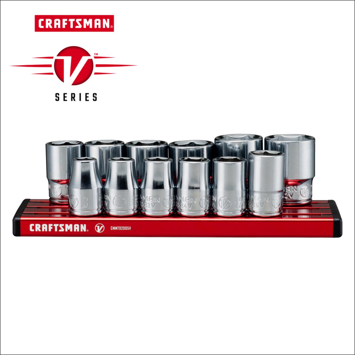 Craftsman V-Series 3/8 in. drive Metric 6 Point Socket Set 12 pc