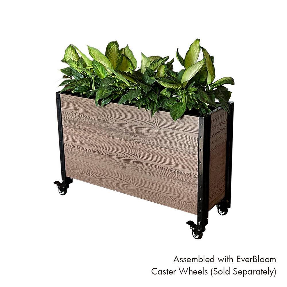 EverBloom 36 in. W x 12 in. D x 21 in. H Elevated Deep Trough Planter E213612