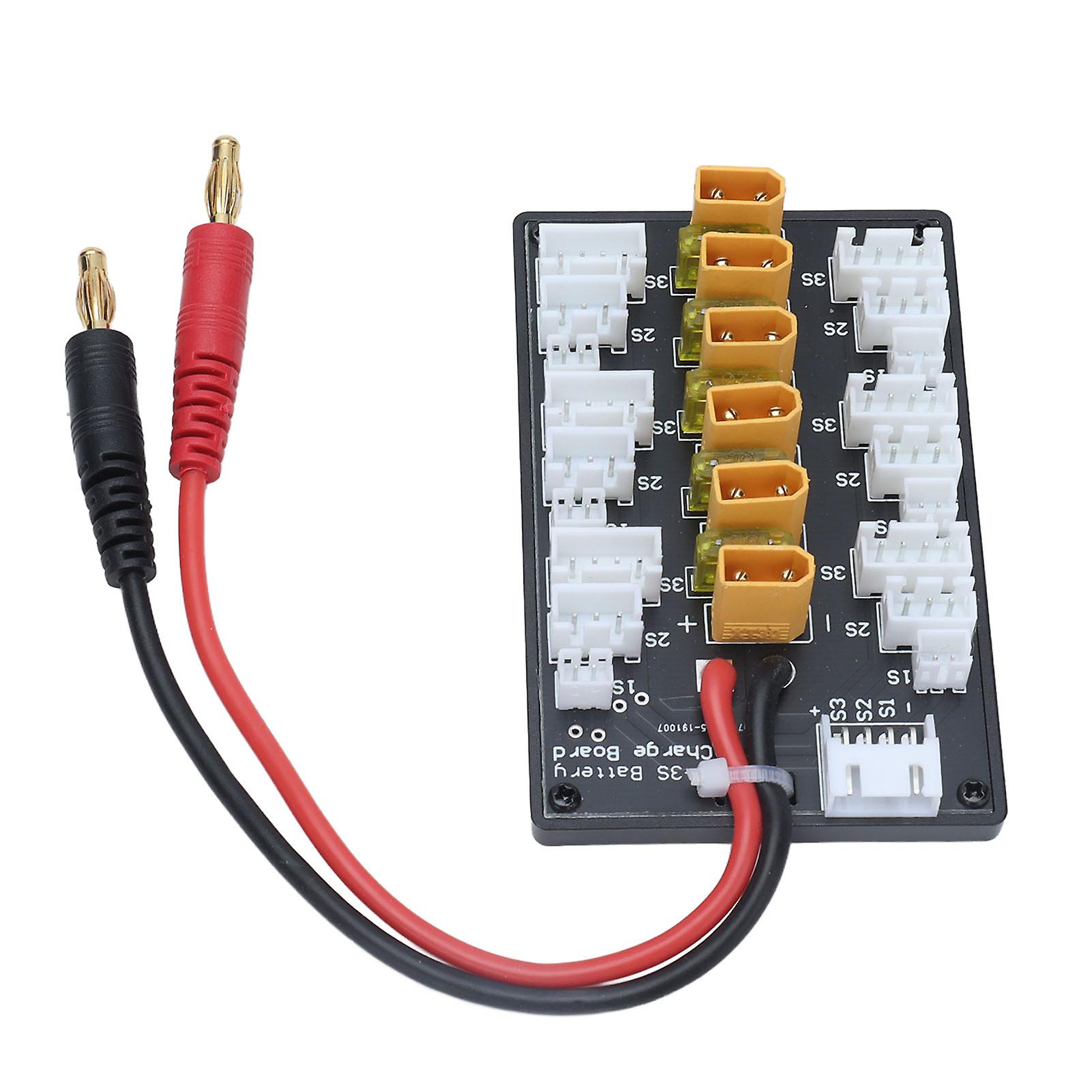 Parallel Charging Board XT30 Plug 20A Short Lipo Battery Charger with Connection Cable for RC Toy Upgrade Part