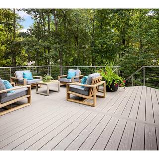 MoistureShield Vision CoolDeck Cathedral Stone 1 in. x 5.4 in. x 16 ft. Solid Edge Composite Deck Board 13550601