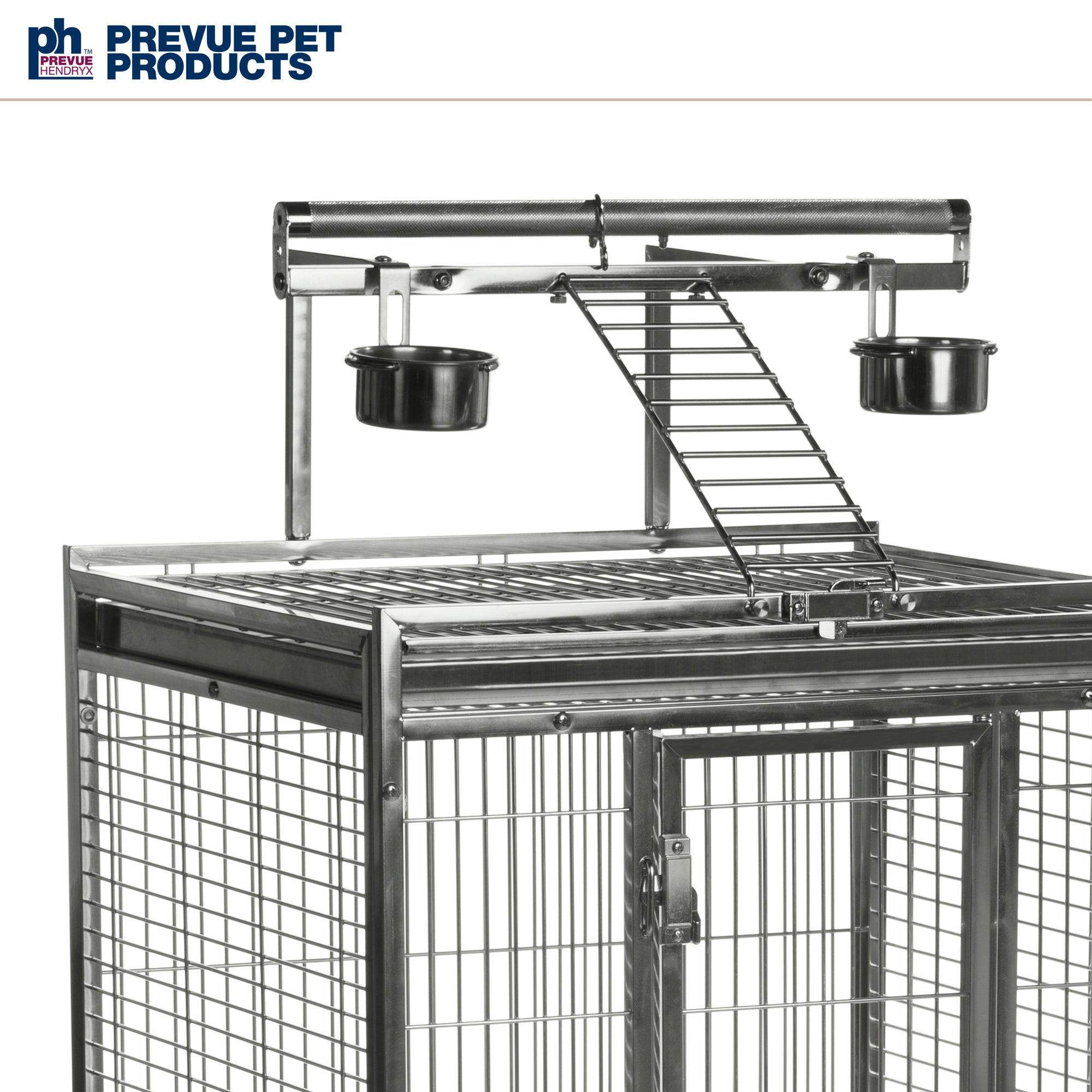 Prevue Pet Products Medium Stainless Steel Playtop Bird Cage 3453