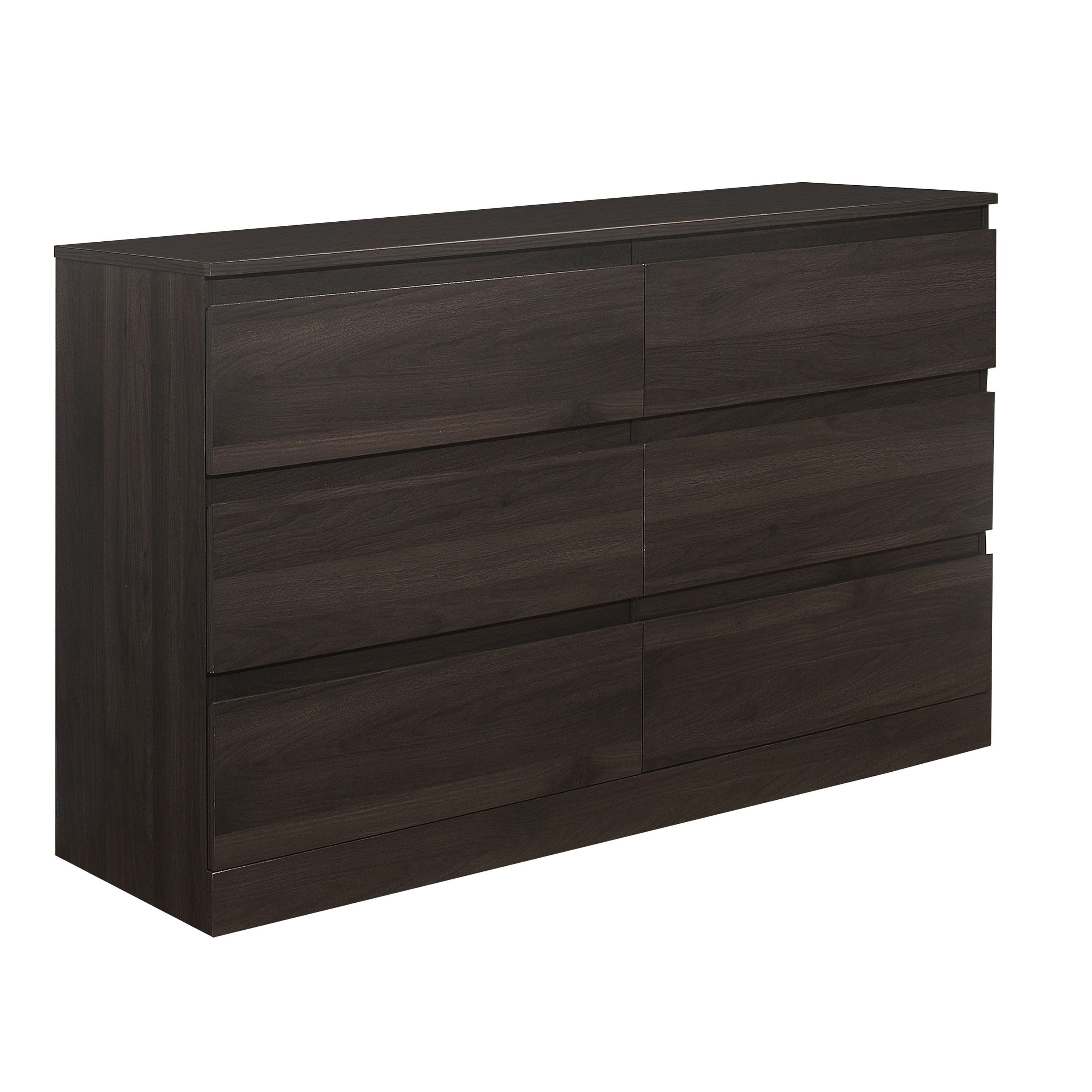 Brindle 6-Drawer Horizontal Dresser, Espresso Finish, by Hillsdale