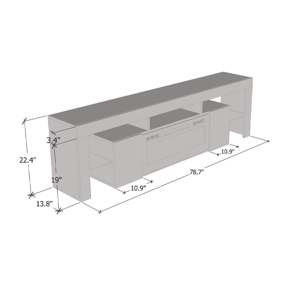 Soleo BL EF Electric Fireplace 79\